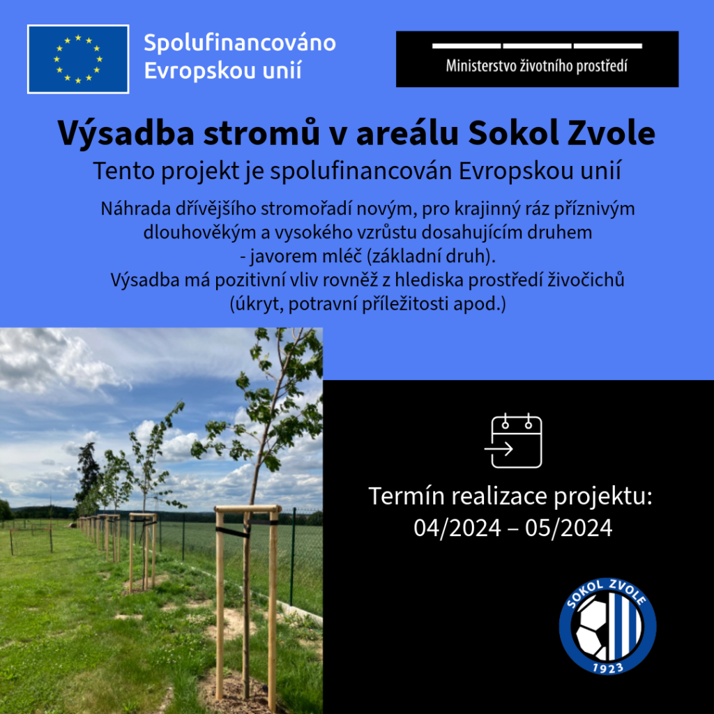 Agentura ochrany přírody a krajiny České republiky a Evropské fondy — podpora výsadby
